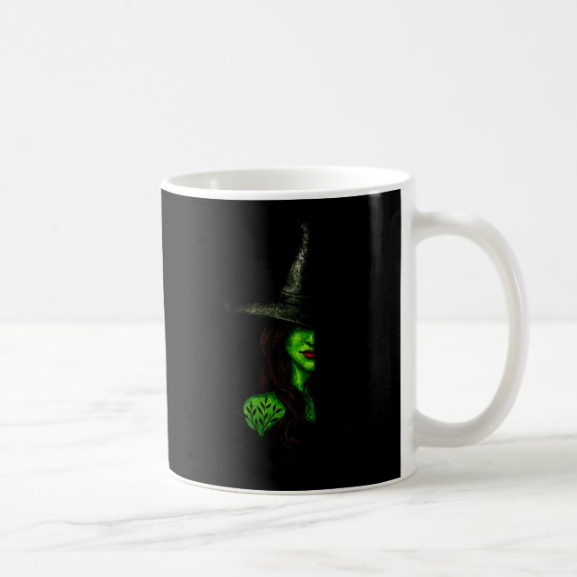 Caneca De Café Funny Witch Halloween Don't Make Me Get My Flying  (Direita)
