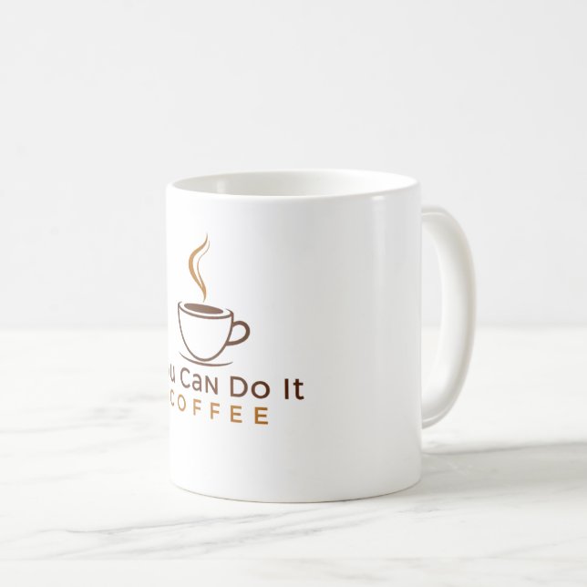 Caneca De Café Funny You can do it Coffee Mug (Frente Esquerda)