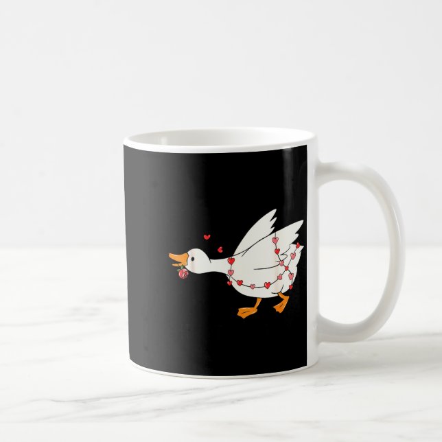 Caneca De Café Funny You Make My Heart Go Honk Goose Heart Valent (Direita)