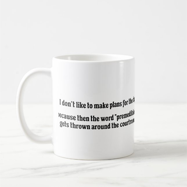 Caneca De Café Funnymug, defesa engraçada, presente para ela, pre (Esquerda)