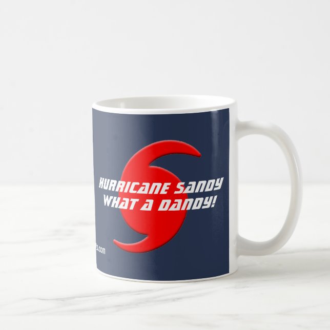 Caneca De Café Furacão Sandy - que um dândi! (Direita)