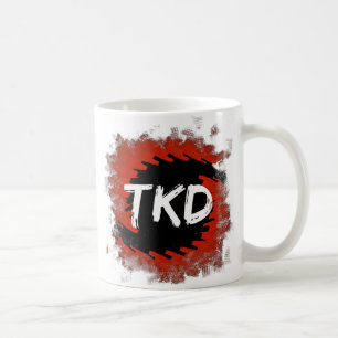 Caneca De Café Furacão vermelho e preto de TKD
