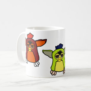 Caneca De Café Furby Kiwi, Sherbet e Rooster