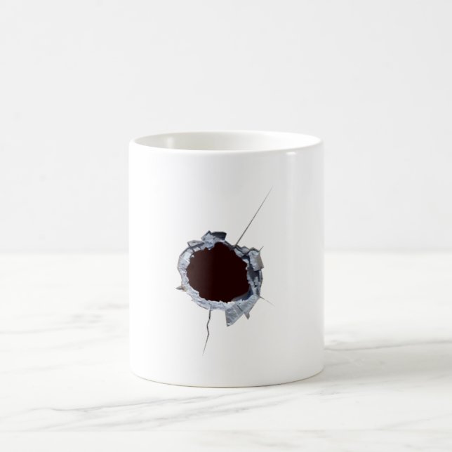 Caneca De Café Furo de Tiro de Bala (Centro)