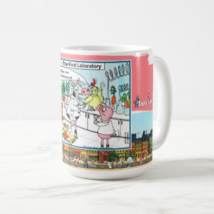 Caneca De Café Further Than Meat Humor Satírico Clássico