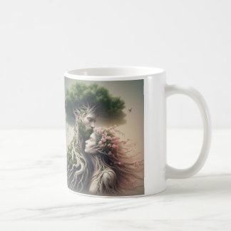Caneca De Café fusão homem e natureza