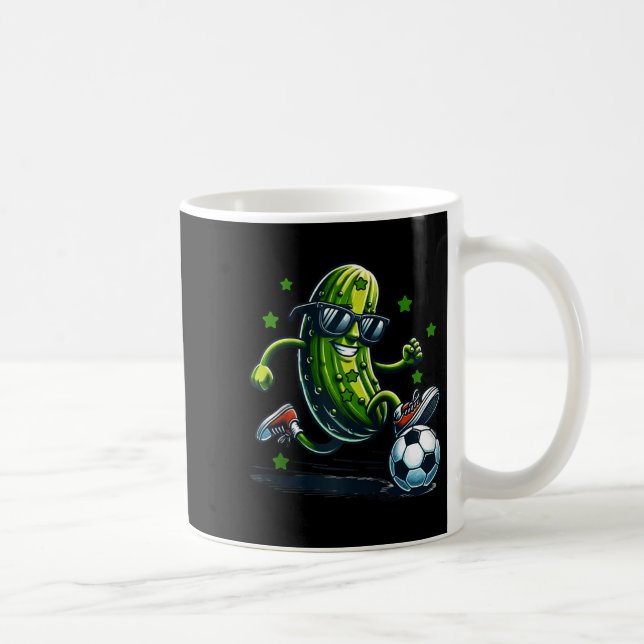 Caneca De Café Fútbol picles engraçados com óculos de sol para es (Direita)