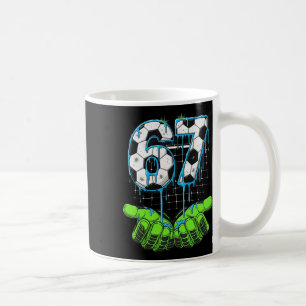 Caneca De Café Futebol 67 Seis Sete Meme Divertido Geração Alpha 