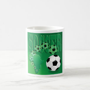 Caneca De Café Futebol África Verde Ousado Futebol