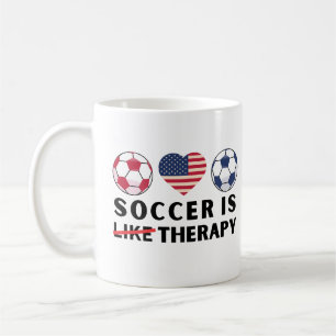 Caneca De Café Futebol Americano de Bandeira é como terapia