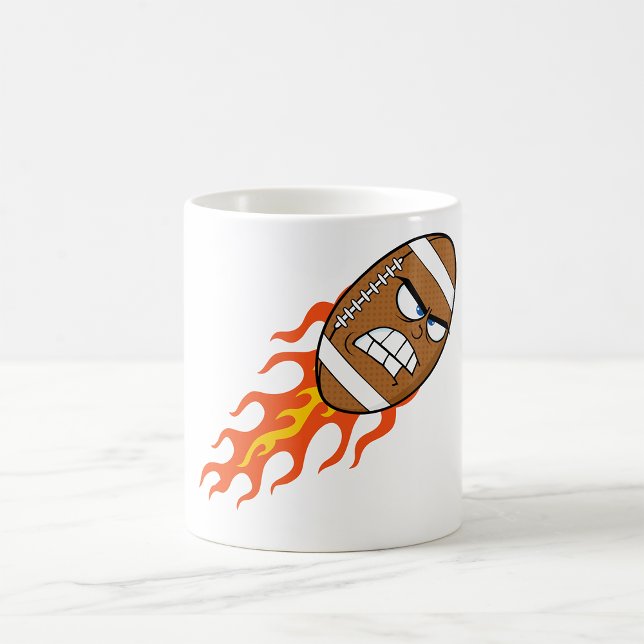 Caneca De Café Futebol Americano no Fire Mug (Criador carregado)