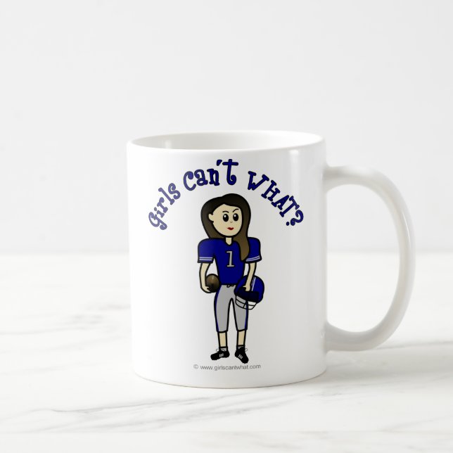 Caneca De Café Futebol azul claro (Direita)