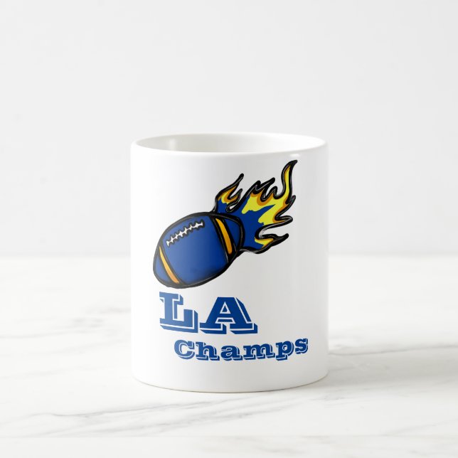 CANECA DE CAFÉ FUTEBOL AZUL E AMARELO (Centro)