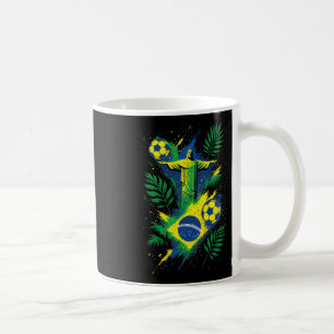 Caneca De Café Futebol Brasil Footbyll Cristo Rio Cultura
