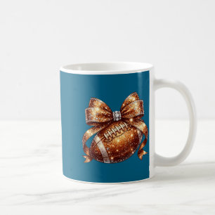 Caneca De Café Futebol brilhante arco coquete dia de jogo esporte