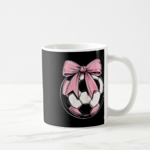Caneca De Café Futebol Byll Rosa Coquette Laço Fita Delicada Meni