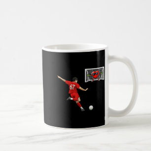 Caneca De Café Futebol Coração Goleiro 67 Humor Valentão Humor Fu