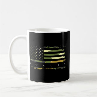 Caneca De Café Futebol da Camuflagem de Bandeira Americana
