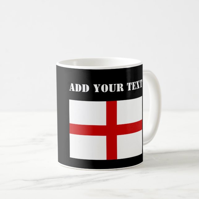 Caneca De Café Futebol de 2022 - Bandeira da Inglaterra (Frente Esquerda)