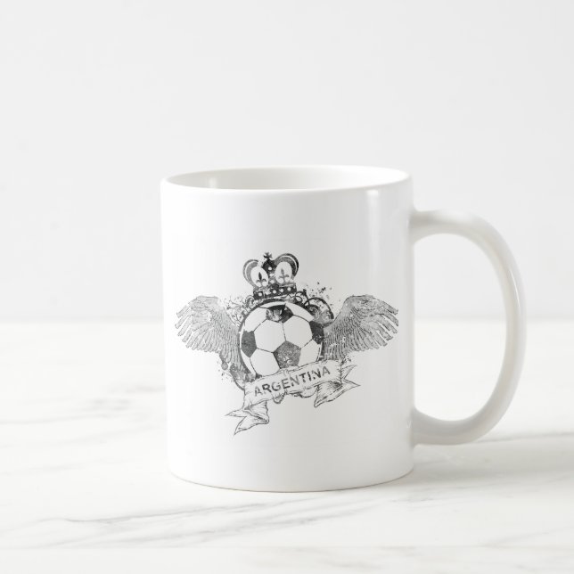 Caneca De Café Futebol de Argentina do vintage (Direita)