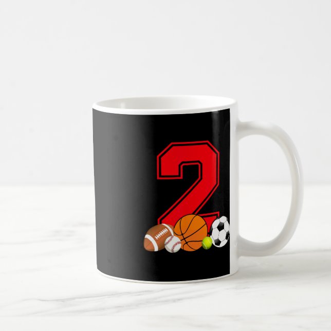 Caneca De Café Futebol de baseball com 2 anos (Direita)