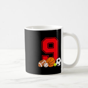 Caneca De Café Futebol de baseball de 9 anos