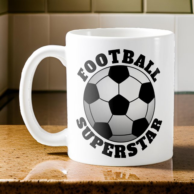 Caneca De Café Futebol de futebol - Super-estrela Esporte (Football Superstar Mug)