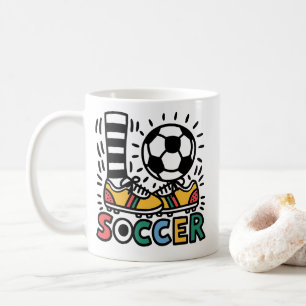 Caneca De Café Futebol de Tendência Moderna