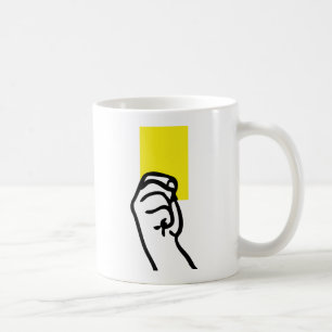 Caneca De Café Futebol do cartão amarelo