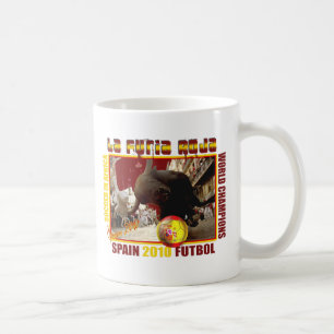 Caneca De Café Futebol do futebol de Bull do espanhol de Furia
