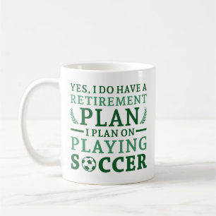 Caneca De Café Futebol do Plano de Reforma