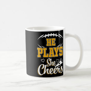 Caneca De Café Futebol e animação mamãe Cheerhead