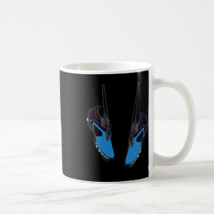 Caneca De Café Futebol Flamejante Ll Em Chamas Salpico Colorido D