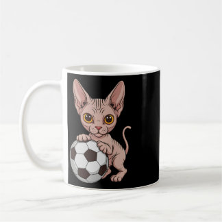 Caneca De Café Futebol Fofo Sphynx Apenas Garota Que Ama Gatos Bo