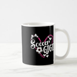 Caneca De Café Futebol Gigi Coração Gigi De Um Jogador De Futebol