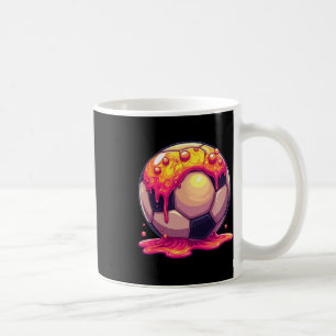 Caneca De Café Futebol Ll Vermelho Creme Gotejamento Juventude Go