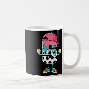 Caneca De Café Futebol Menino de 5 Anos Sorvete Gotejamento Jovem