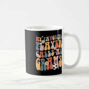 Caneca De Café Futebol Meu Jogador Favorito Me Chama de Vovó