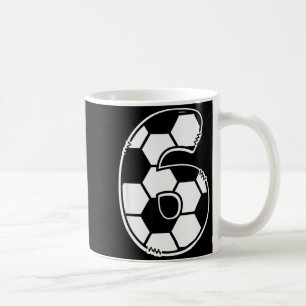 Caneca De Café Futebol Número 6 Aniversário Infantil Dia de Matem