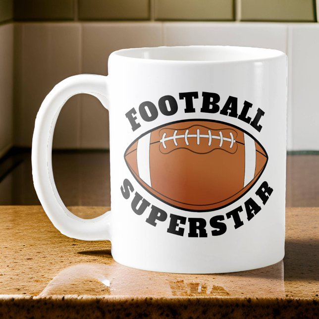 Caneca De Café Futebol Superstar Esporte (Football Superstar Mug)