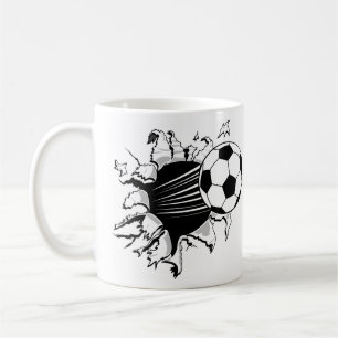 Caneca De Café Futebol Tearout