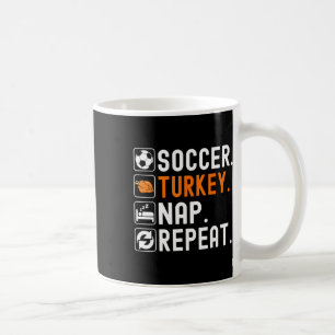 Caneca De Café Futebol Turquia Cochilo Repita Pé ll Engraçado Fut