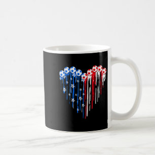 Caneca De Café Futebol Vintage 4 De Julho Homens EUA Bandeira Ame