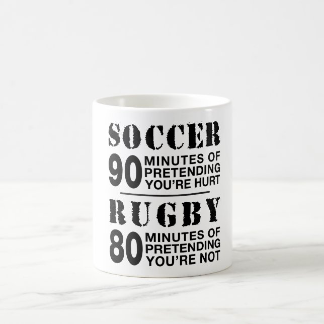 Caneca De Café Futebol vs Rugby (Centro)
