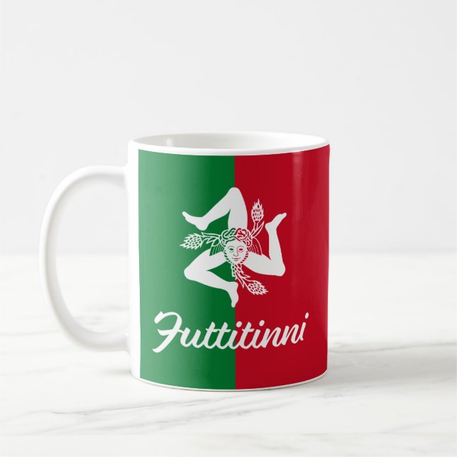Caneca De Café Futtitinni Sicily Trinacria (Esquerda)