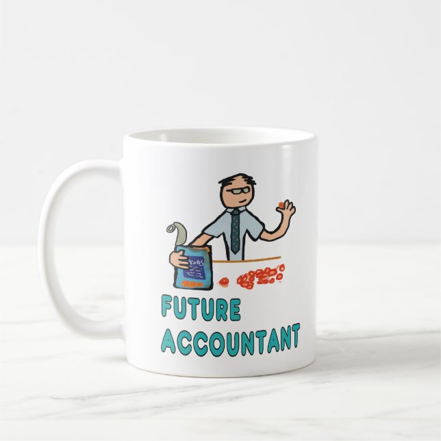 Caneca De Café Future Accountant (Esquerda)