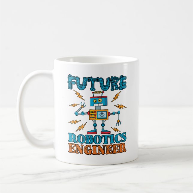 Caneca De Café Future Robotics Engineer (Esquerda)