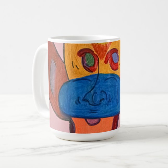 Caneca De Café Futuristic Animal Art  (Frente Esquerda)