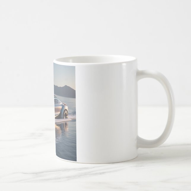Caneca De Café Futuristic Car (Direita)