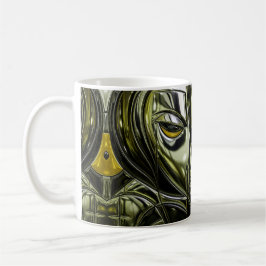 Caneca De Café Futuristic Metal Profile